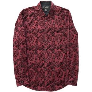 Velvet Paisley Long Sleeve Shirt